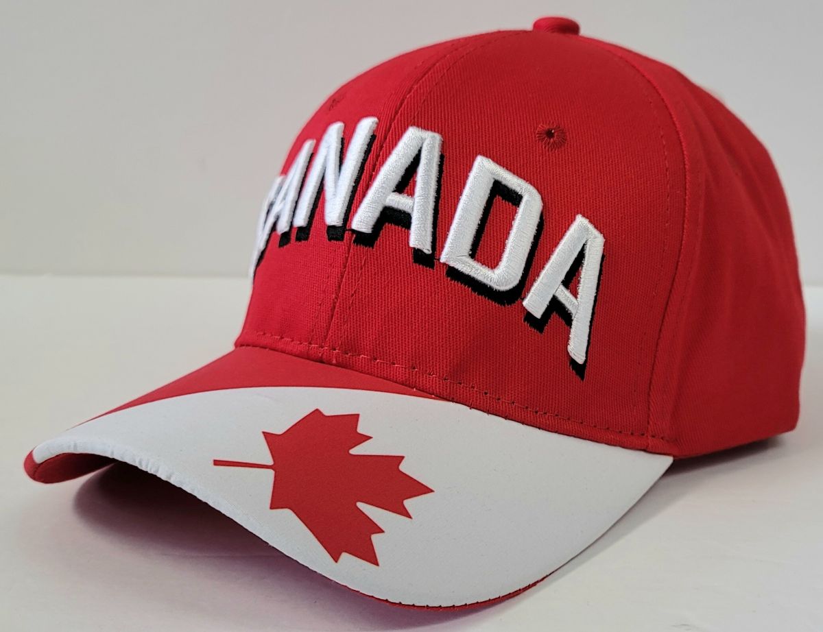 Soccer National Flag Logo cap - CANADA, OSFA, 1901CNC
