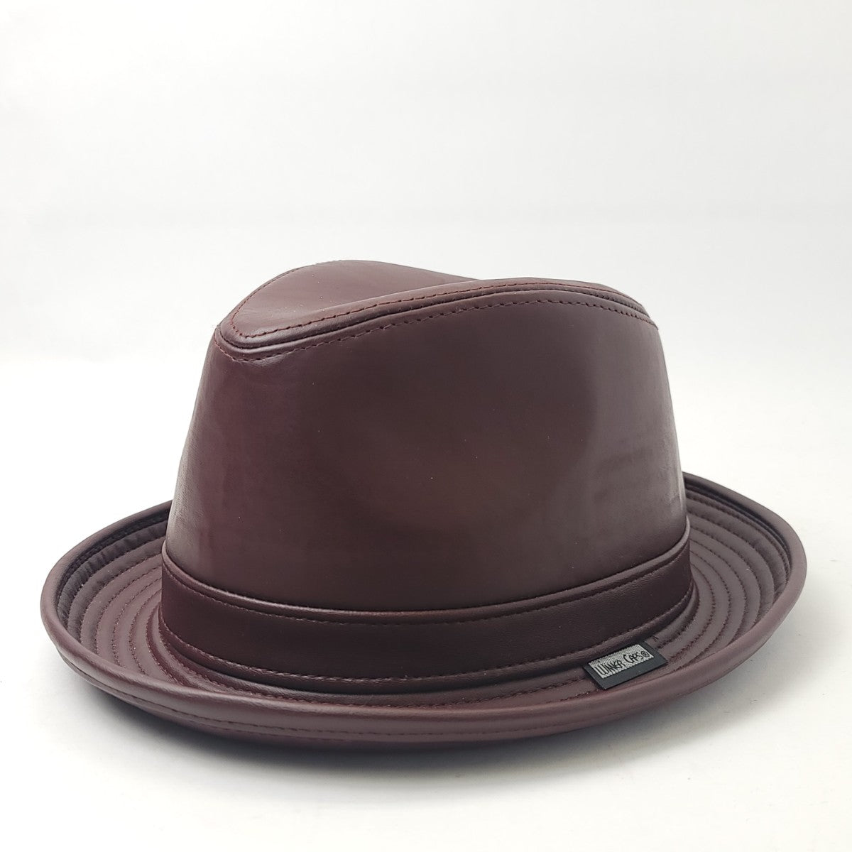 Fedora, Genuine Leather - Khaki or Burgundy, Small to XLarge