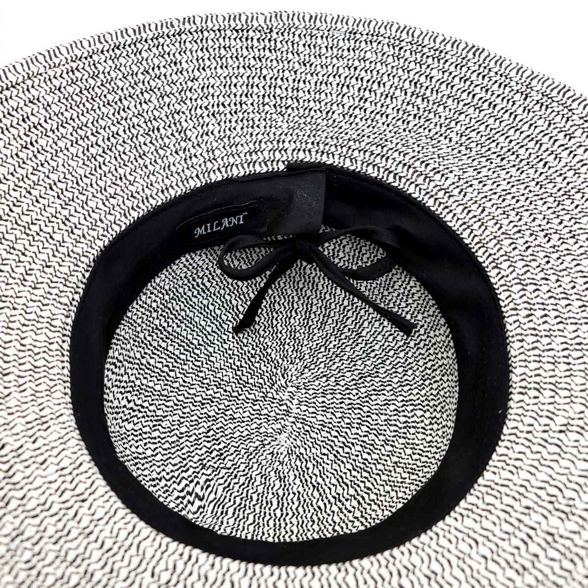 Floppy Hat - Round 3.5" Brim, Black & White, Adjustable