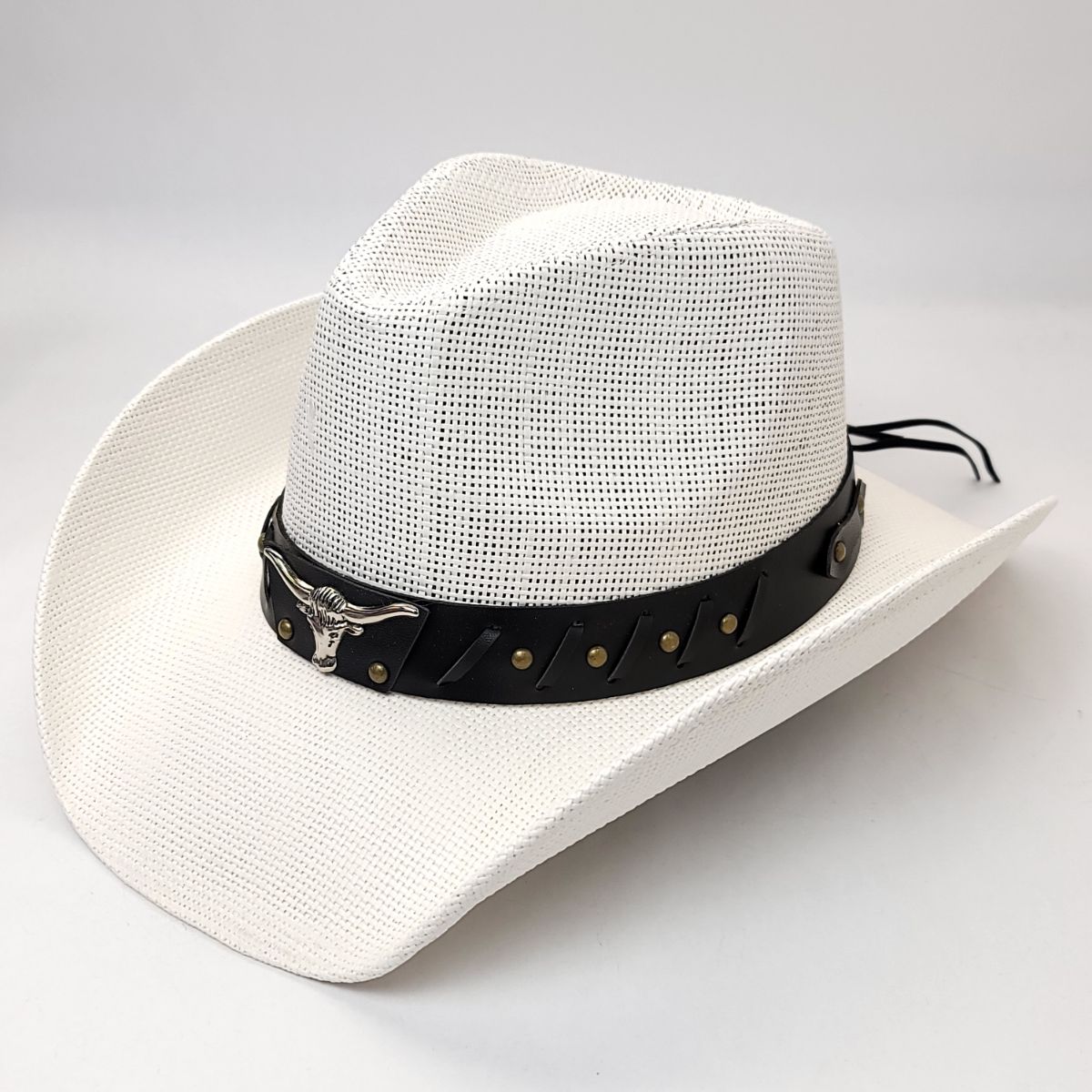 Natural Straw Cowboy Hat - ST090WH, White