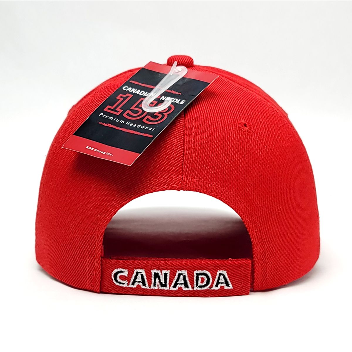 Canada Banner Cap - Red & Black Colours, Adjustable, 1501