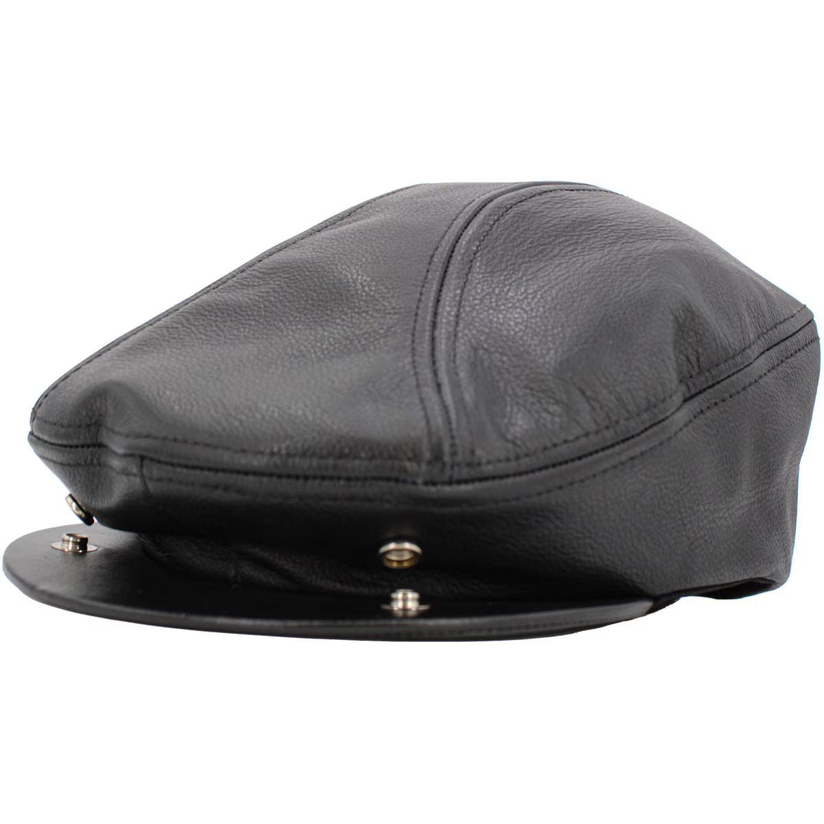IVY Hat - Genuine Leather-Ascot, Black, S to XL