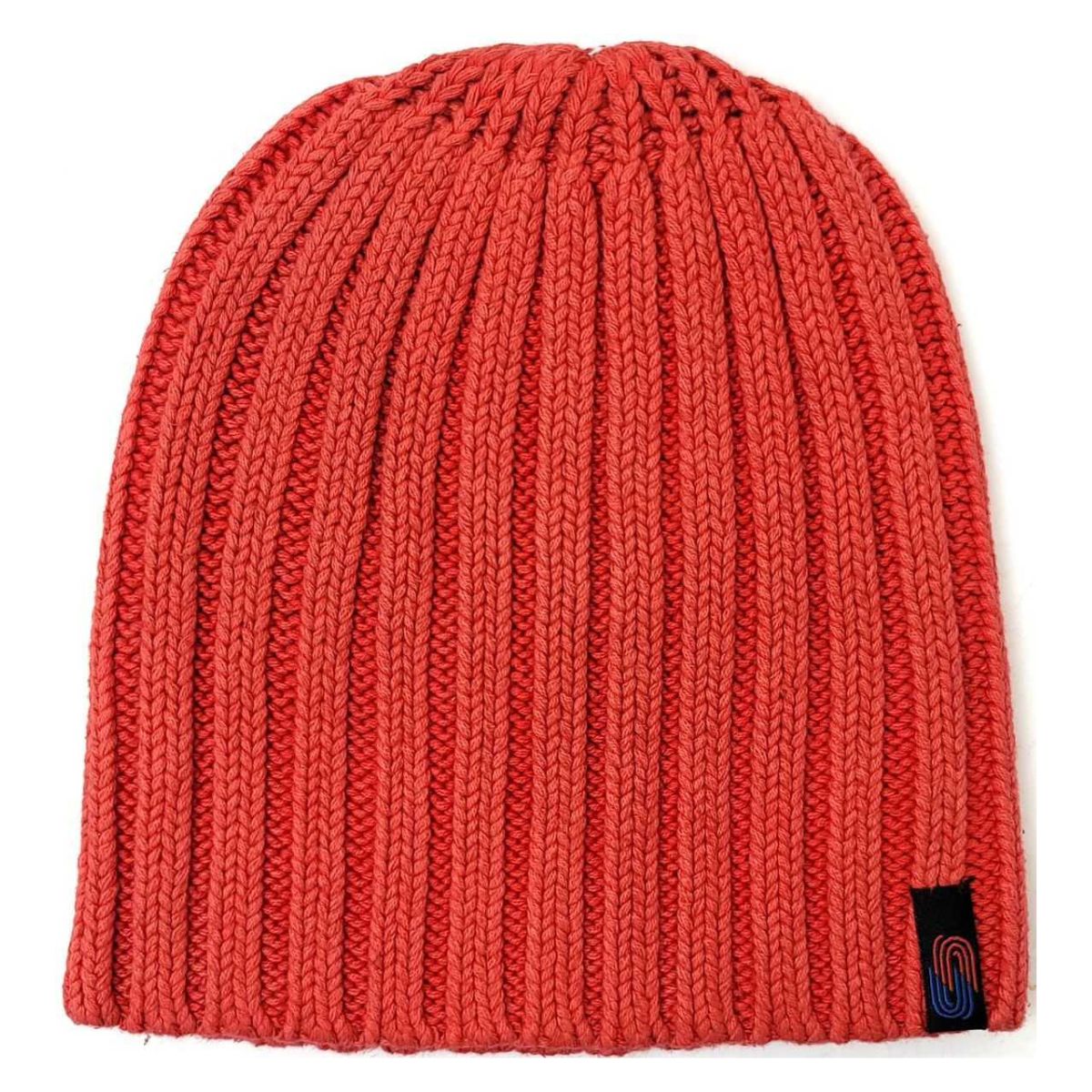 Plain Ribbed Beanie - Red & Washed Red Colours
