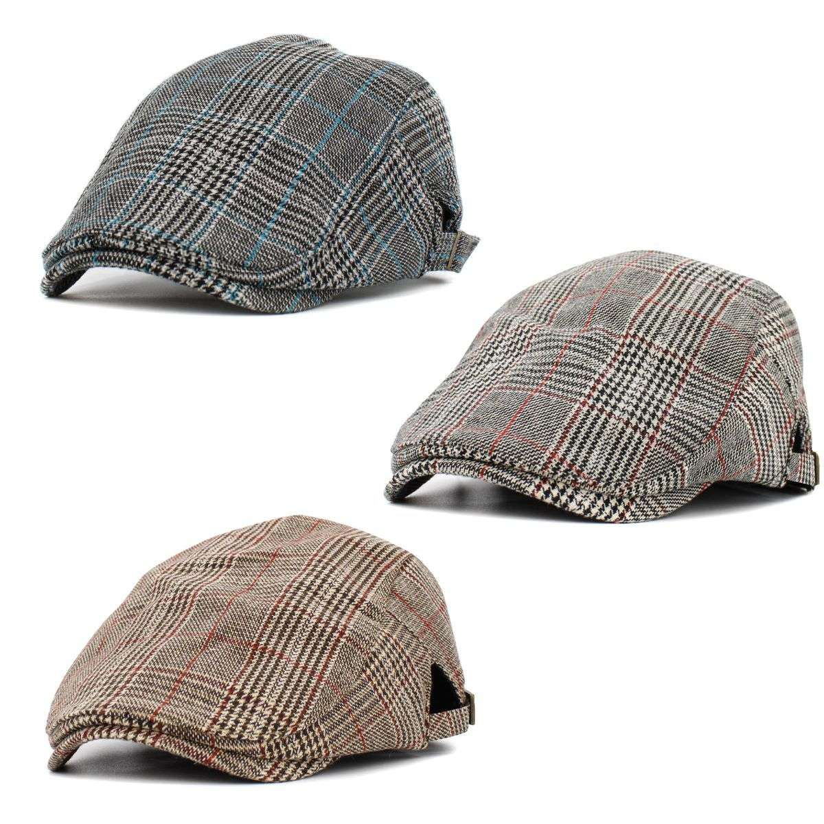 IVY Hat -K232, Plaid Pattern, Multi-Coloured, Adjustable
