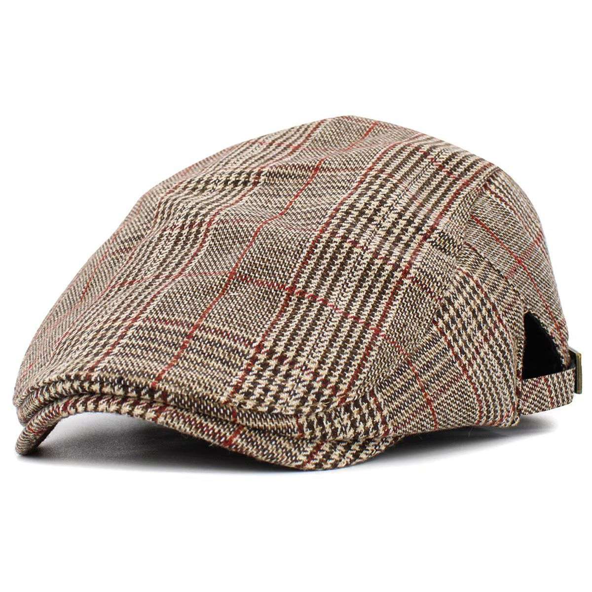 IVY Hat -K232, Plaid Pattern, Multi-Coloured, Adjustable