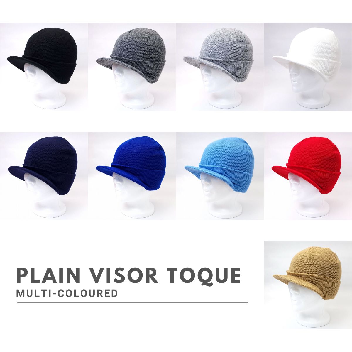 Plain Visor Toque