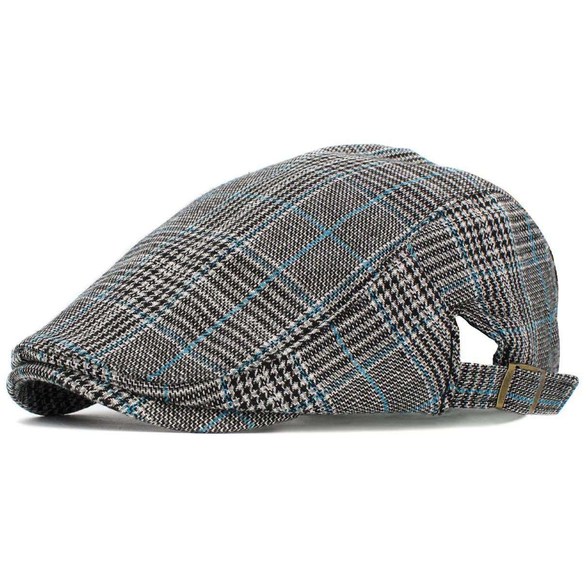 IVY Hat -K232, Plaid Pattern, Multi-Coloured, Adjustable