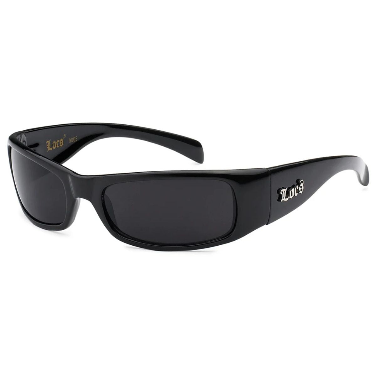Sunglasses Locs 8LOC9005-BK, Polished Black Men's Sunglasses