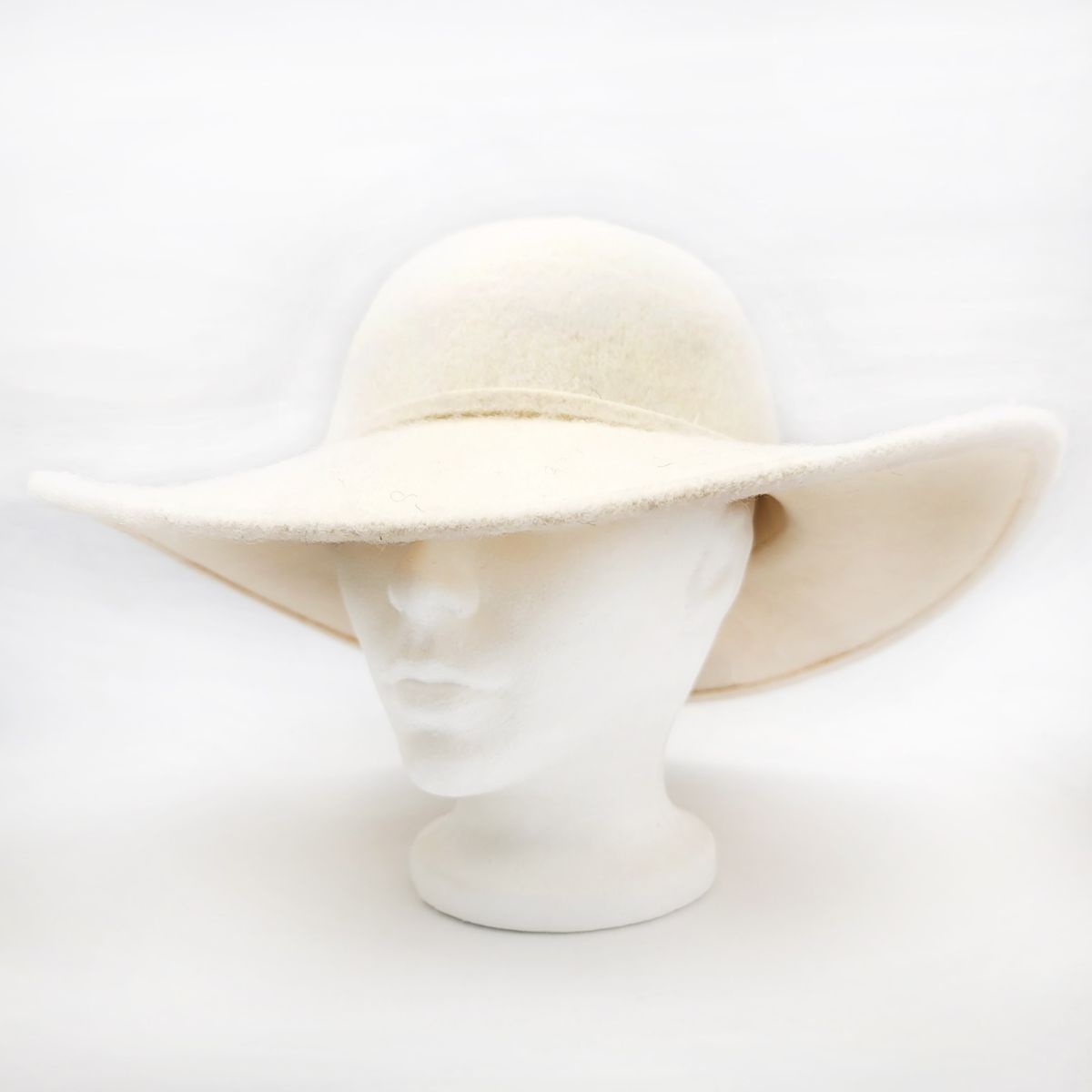 Floppy Hat - Wool, Ivory, OSFA