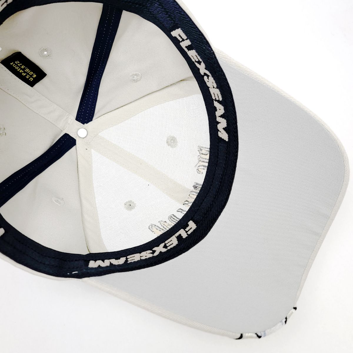 "Big Bulldog" Logo Fitted Cap, Light Grey & Red