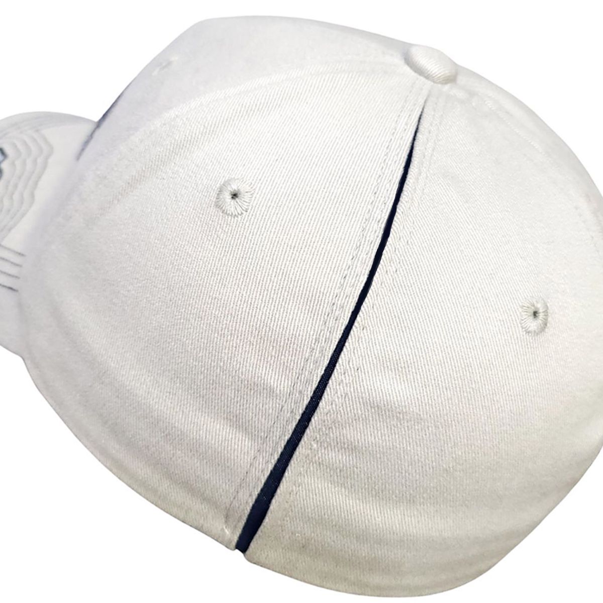 "Big Bulldog" Logo Fitted Cap, Light Grey & Red
