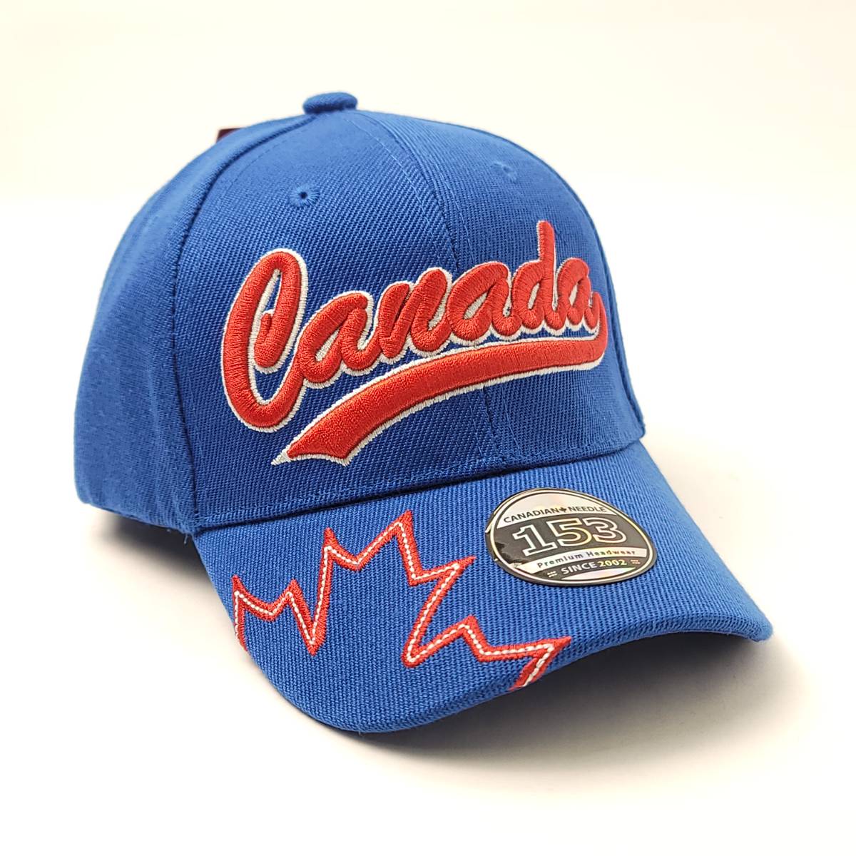 Toddler - Canada Banner Cap - Royal & Red Colours, Toddler Size