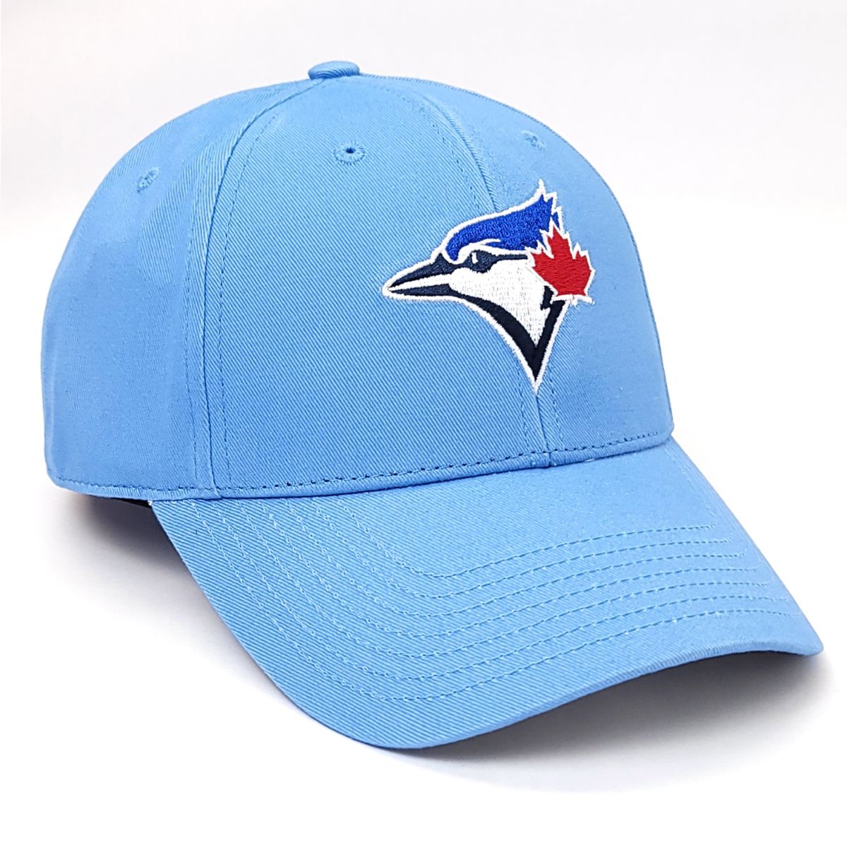 Toronto Blue Jays Cap - Basic, Columbia Blue, Adjustable Velcro Closure, BSCBY, Youth