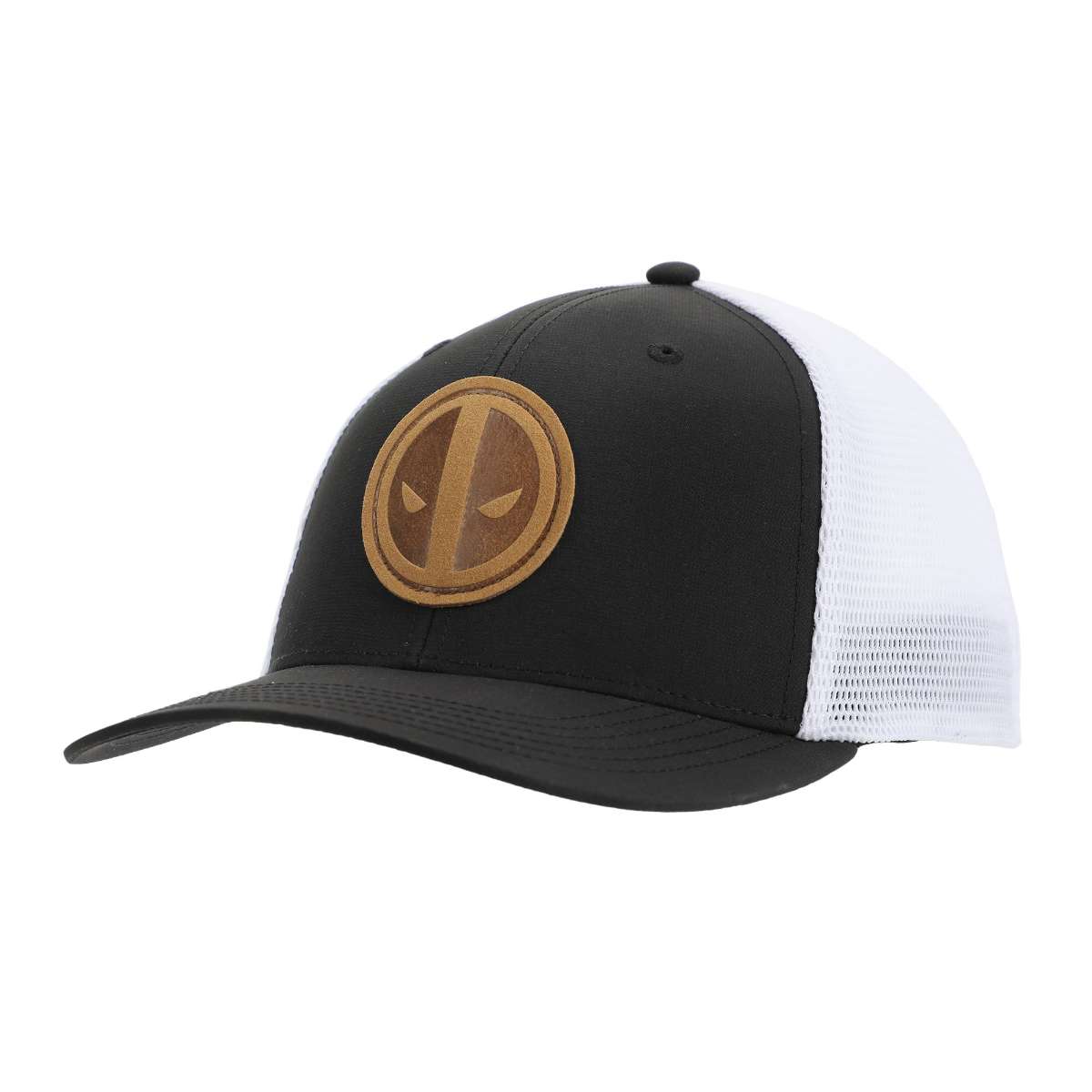 Marvel Deadpool Debossed Logo Patch Mesh Trucker Cap, MTDPO