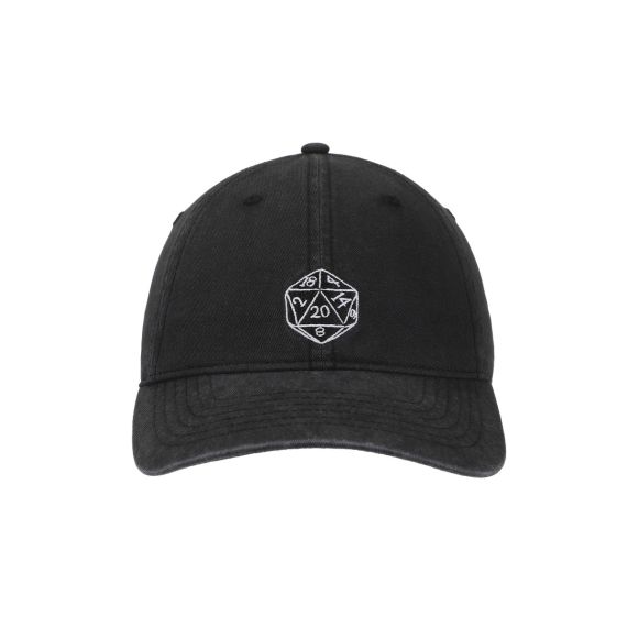 DUNGEONS AND DRAGONS -Dice Logo Black Dad Cap, S2DAD