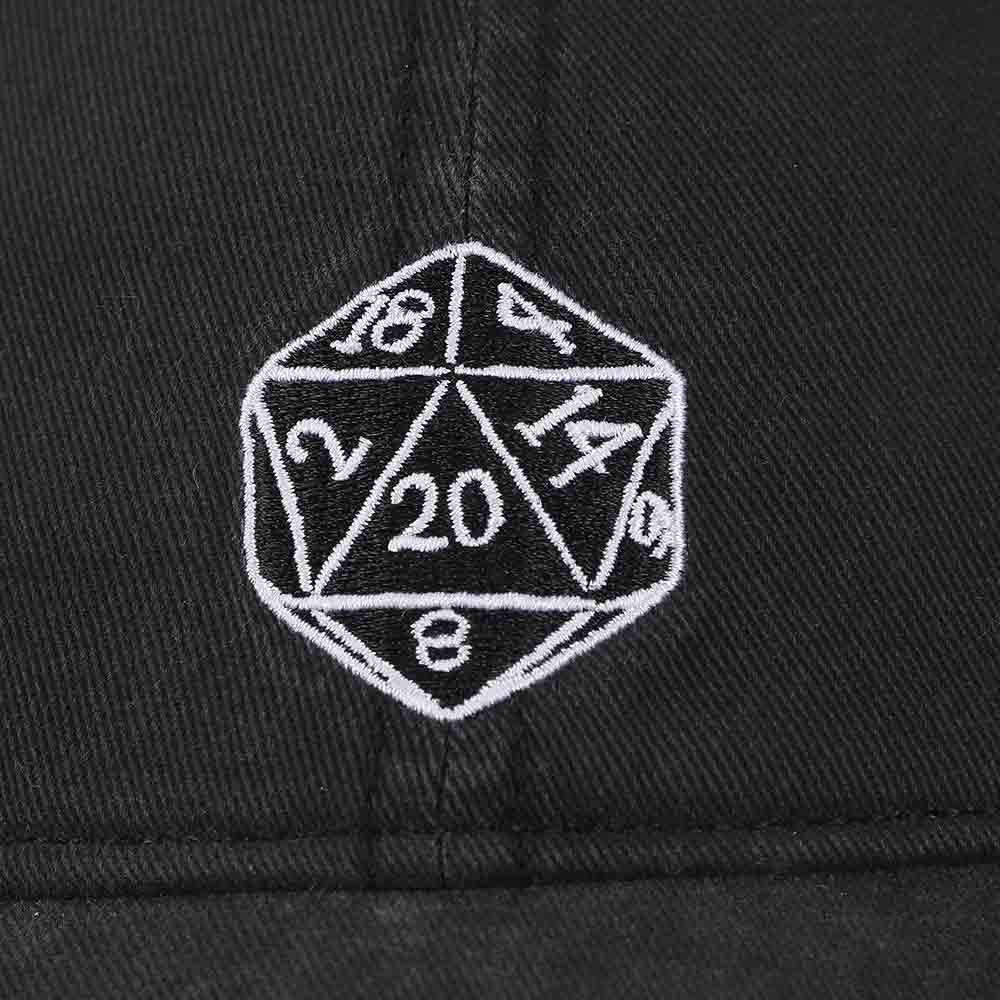 DUNGEONS AND DRAGONS -Dice Logo Black Dad Cap, S2DAD