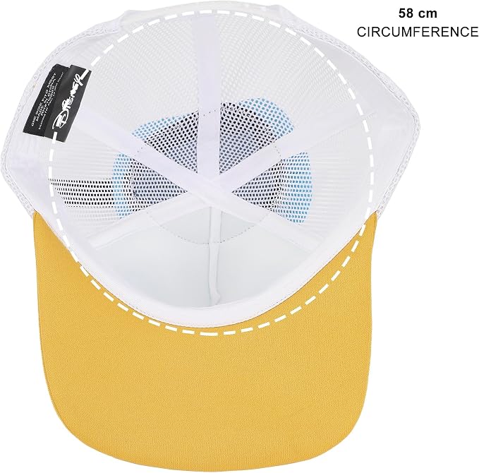 Disney - Classic Characters Donald Duck Die Cut Bill and Hatt Applique Nylon and Mesh Trucker Hat Snapback, XLDSC