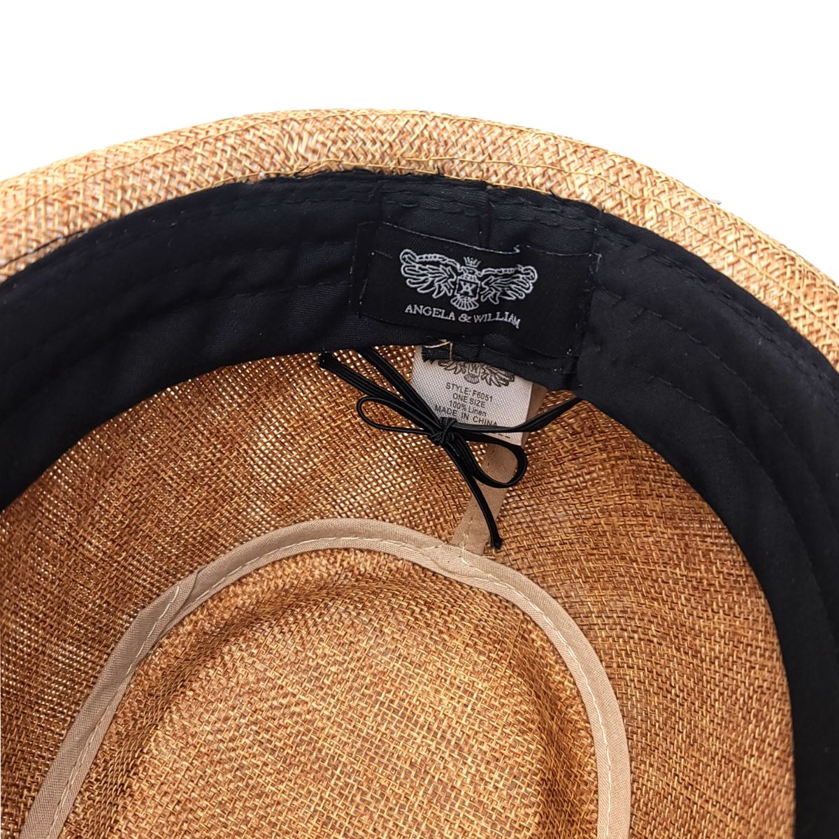 Fedora Hat - F6051, 100% Linen, Multi-Coloured, OSFA, Adjustable