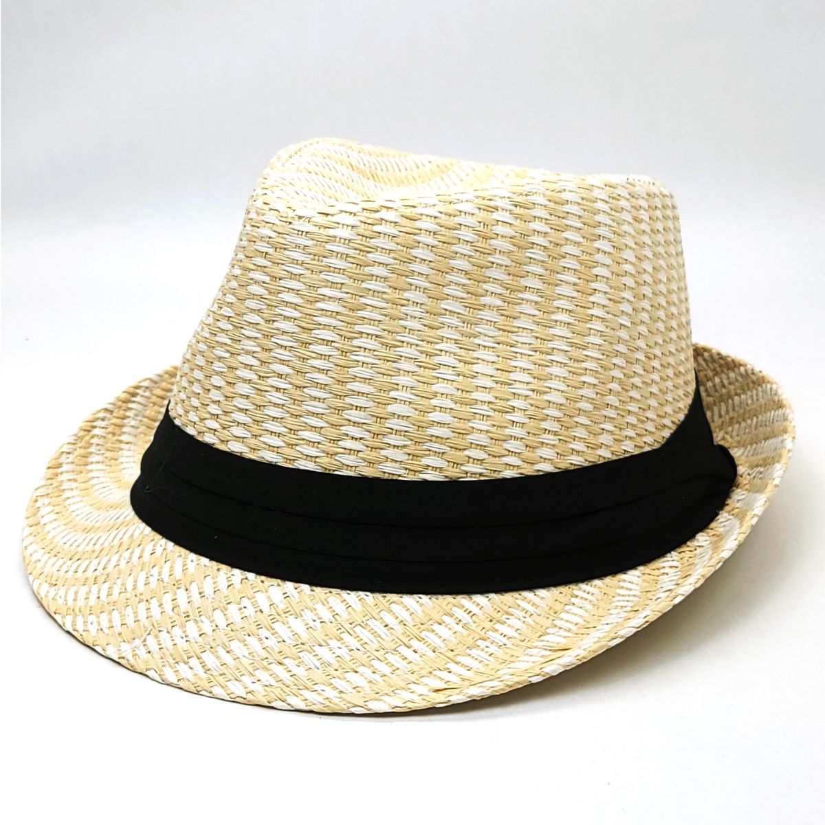 Fedora Hat FD246- 100% Straw, Natural, S/M & L/XL