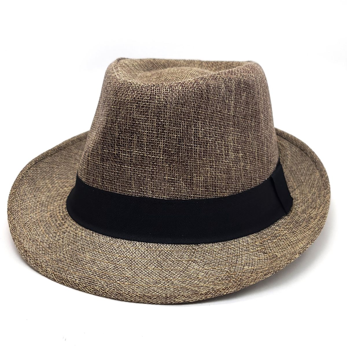 Fedora Hat - F6051, 100% Linen, Multi-Coloured, OSFA, Adjustable