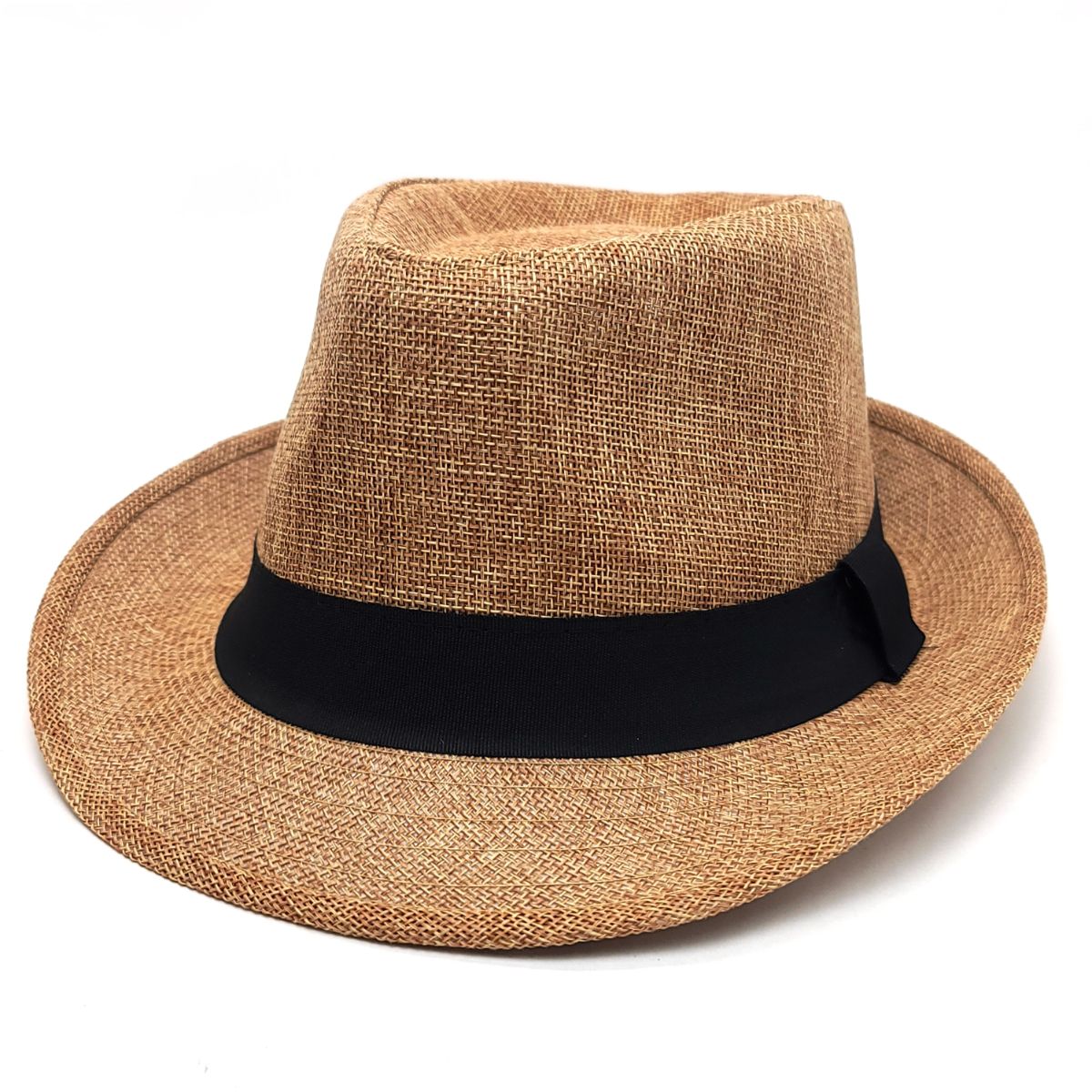 Fedora Hat - F6051, 100% Linen, Multi-Coloured, OSFA, Adjustable