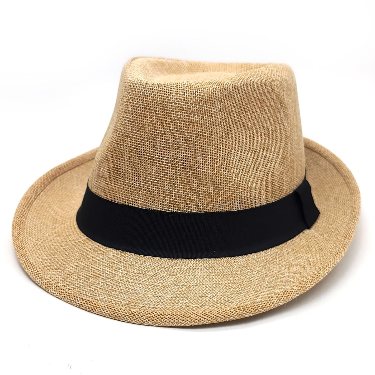 Fedora Hat - F6051, 100% Linen, Multi-Coloured, OSFA, Adjustable
