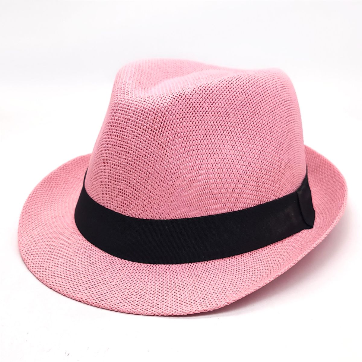 Fedora Hat - F2781, 100% Straw, Multi-Coloured, OSFA, Adjustable