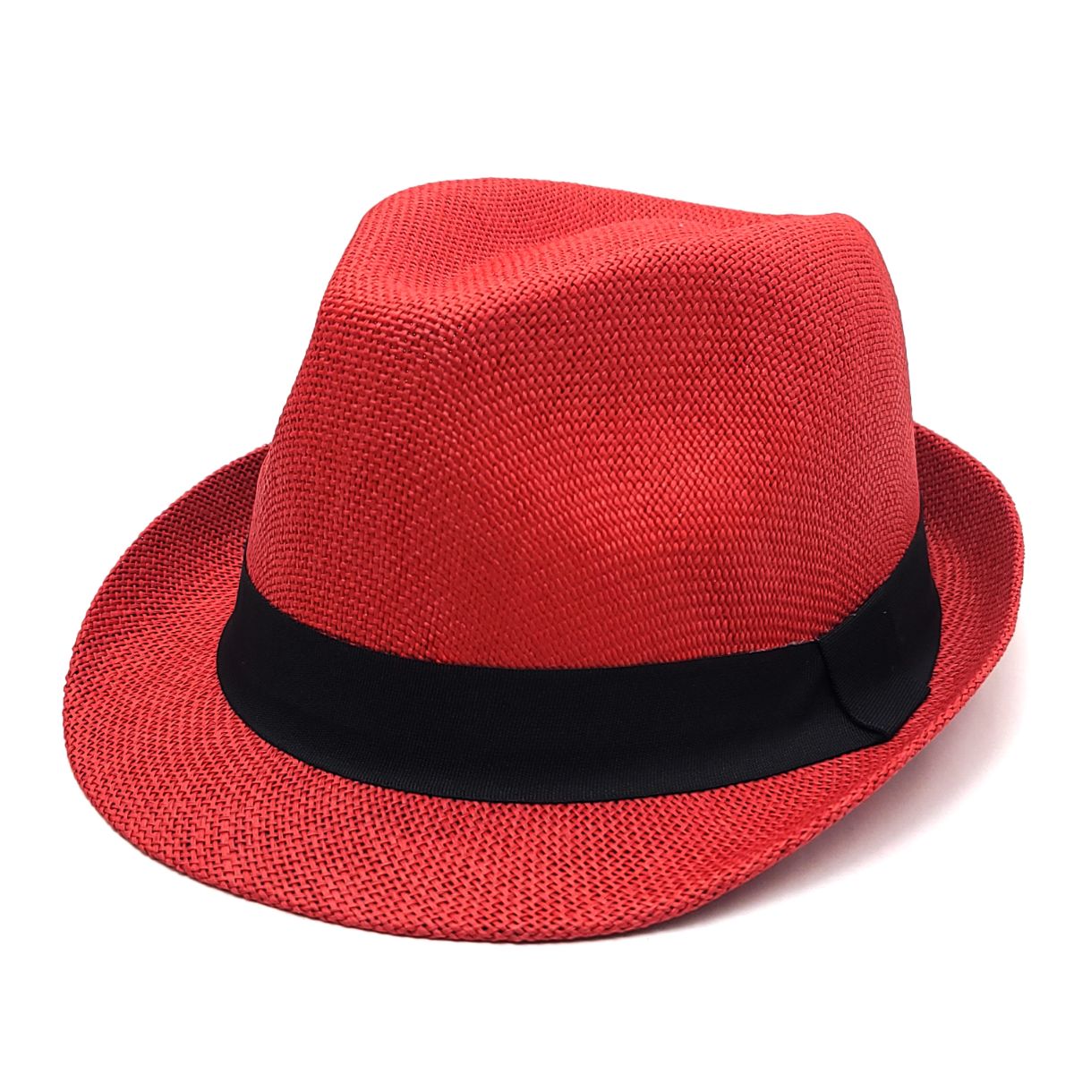 Fedora Hat - F2781, 100% Straw, Multi-Coloured, OSFA, Adjustable