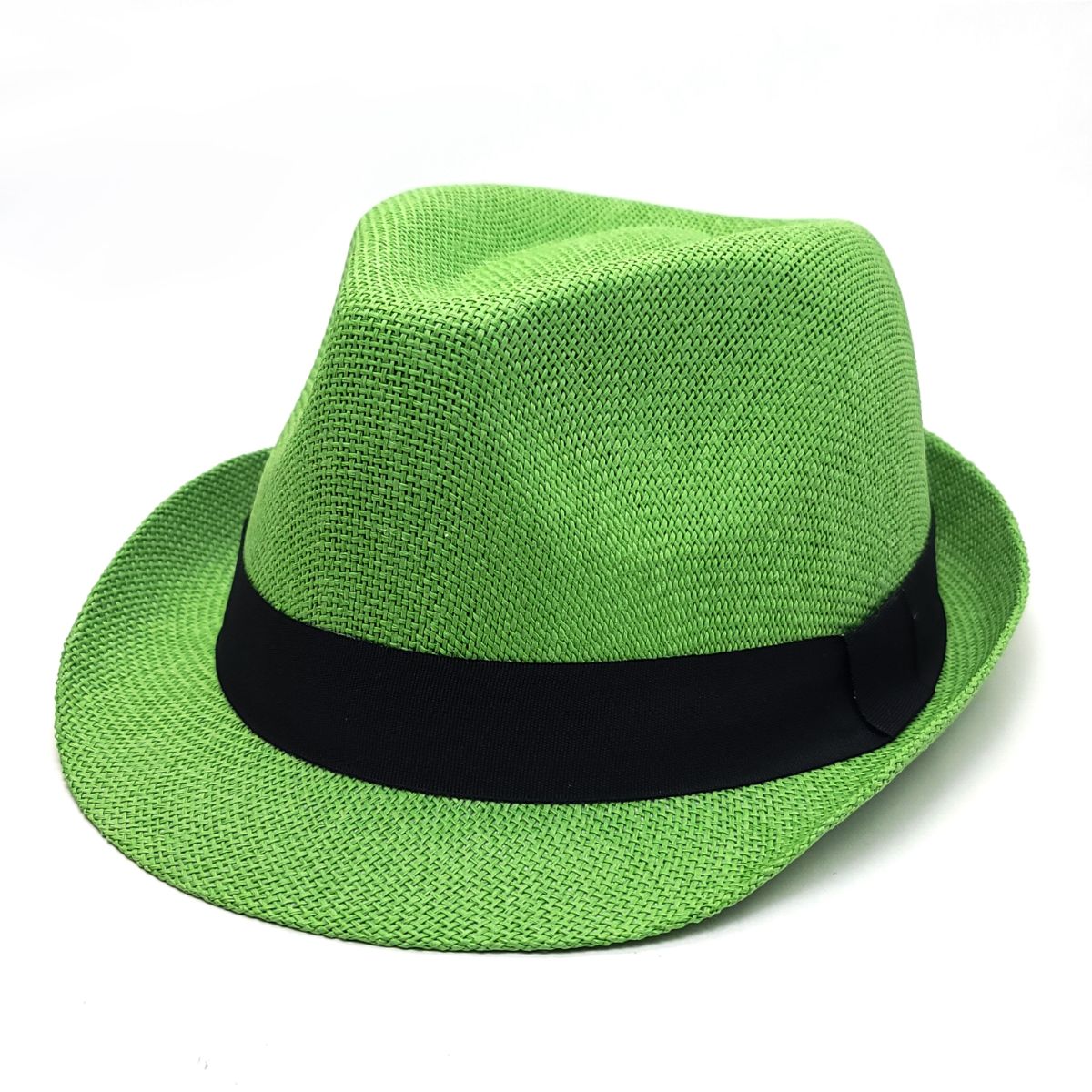 Fedora Hat - F2781, 100% Straw, Multi-Coloured, OSFA, Adjustable