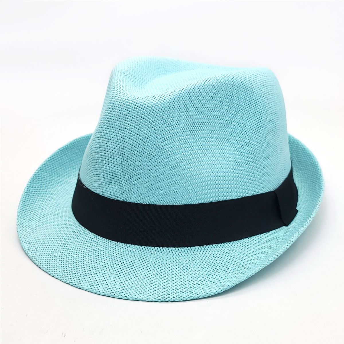 Fedora Hat - F2781, 100% Straw, Multi-Coloured, OSFA, Adjustable