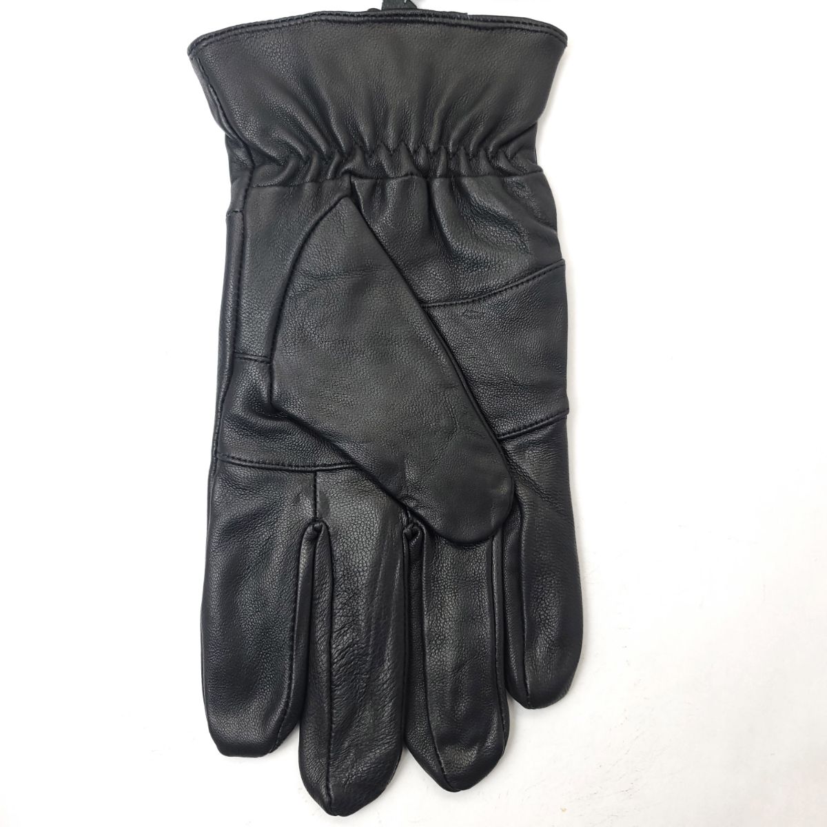 Men's Leather Gloves with Zipper - GL2371, Genuine Leather, 4 Sizes