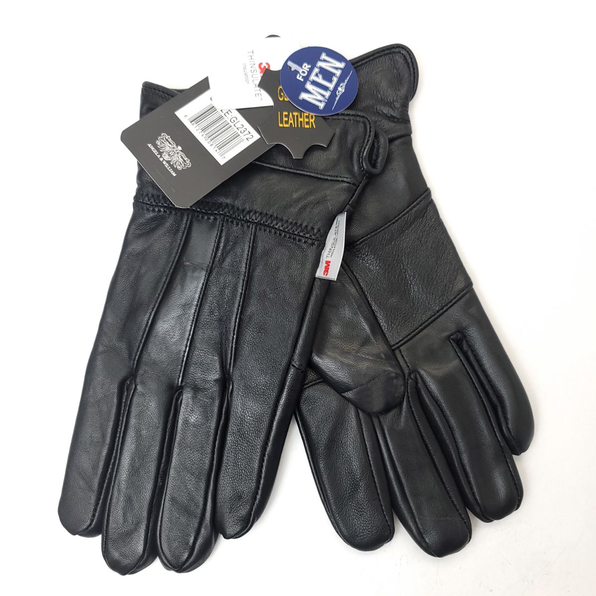 Men's Leather Gloves - GL2374, Genuine Leather, 4 Sizes
