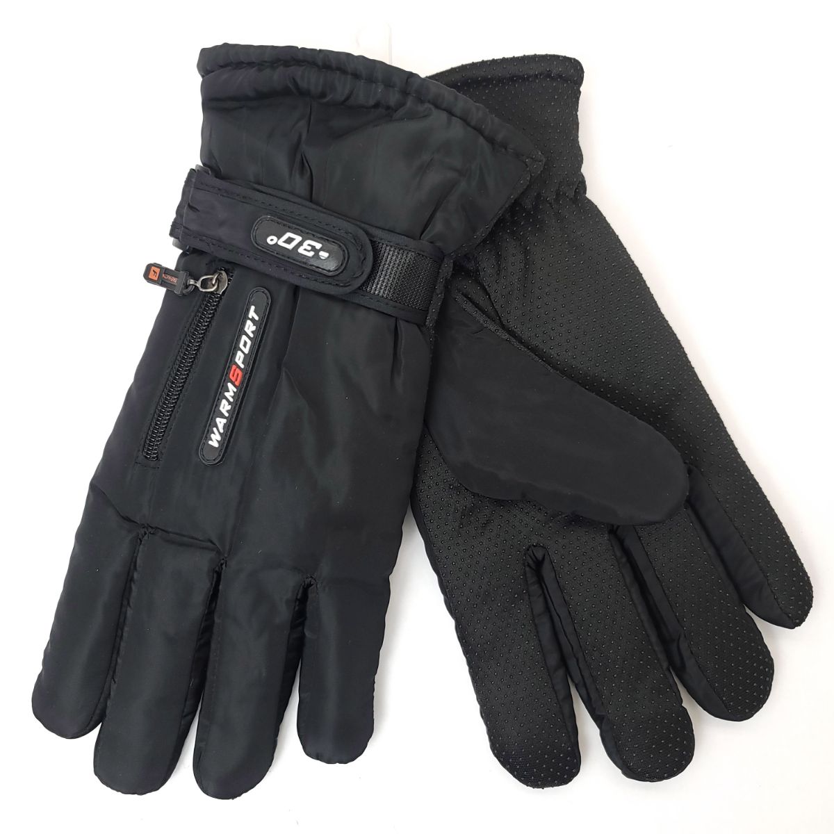 Ski Gloves for Men, 22105, Black