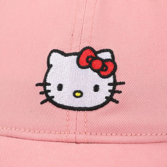 Hello Kitty - Embroidered Character Unstructured Baseball Cap, WQHKC