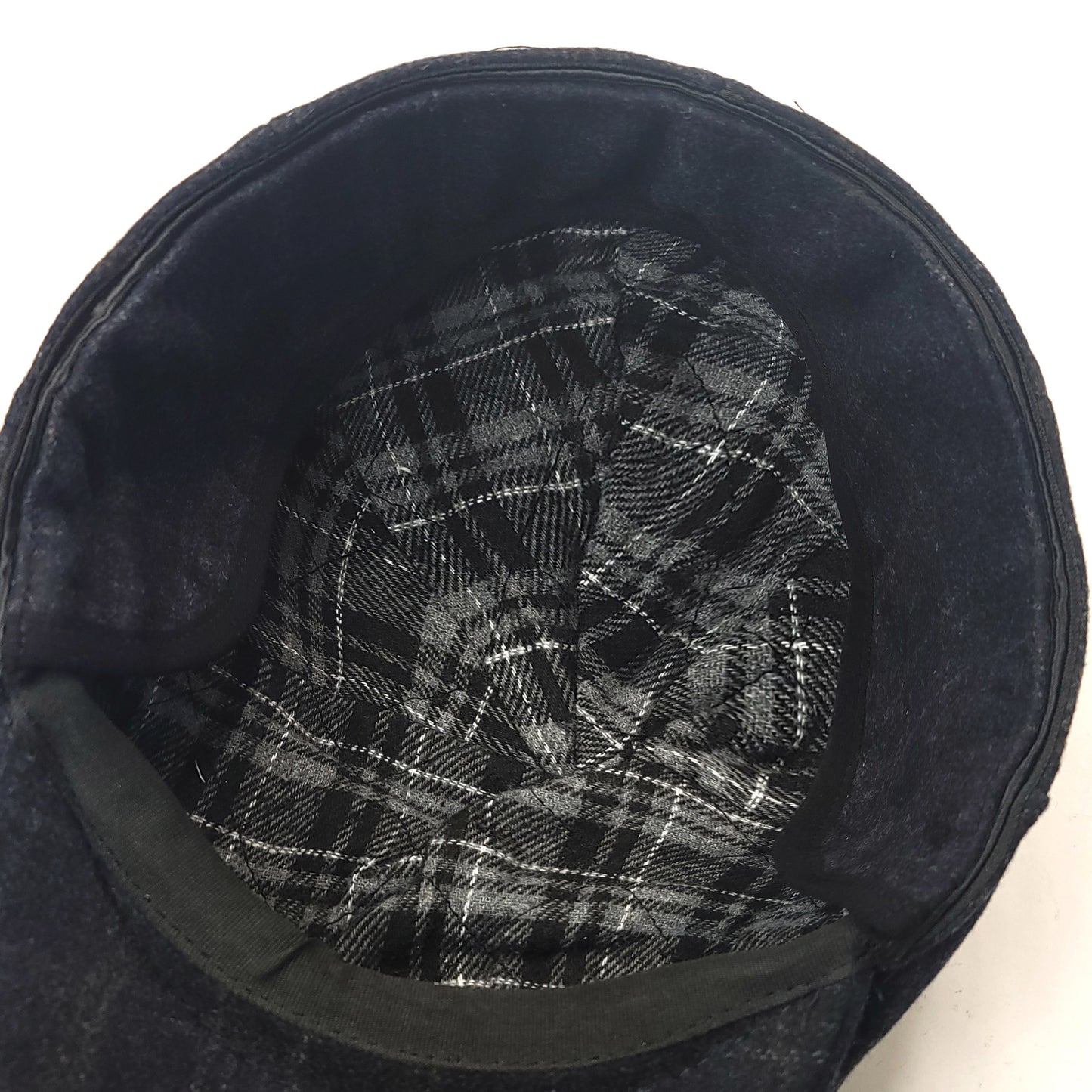 Wool Ivy Earflap Cap - IVE5033, 100% Wool, Plaid Pattern, 3 Sizes