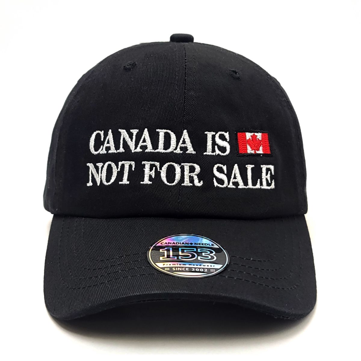 Canada Is Not For Sale Cap, Washed Cotton, Multi-Coloured, Adjustable