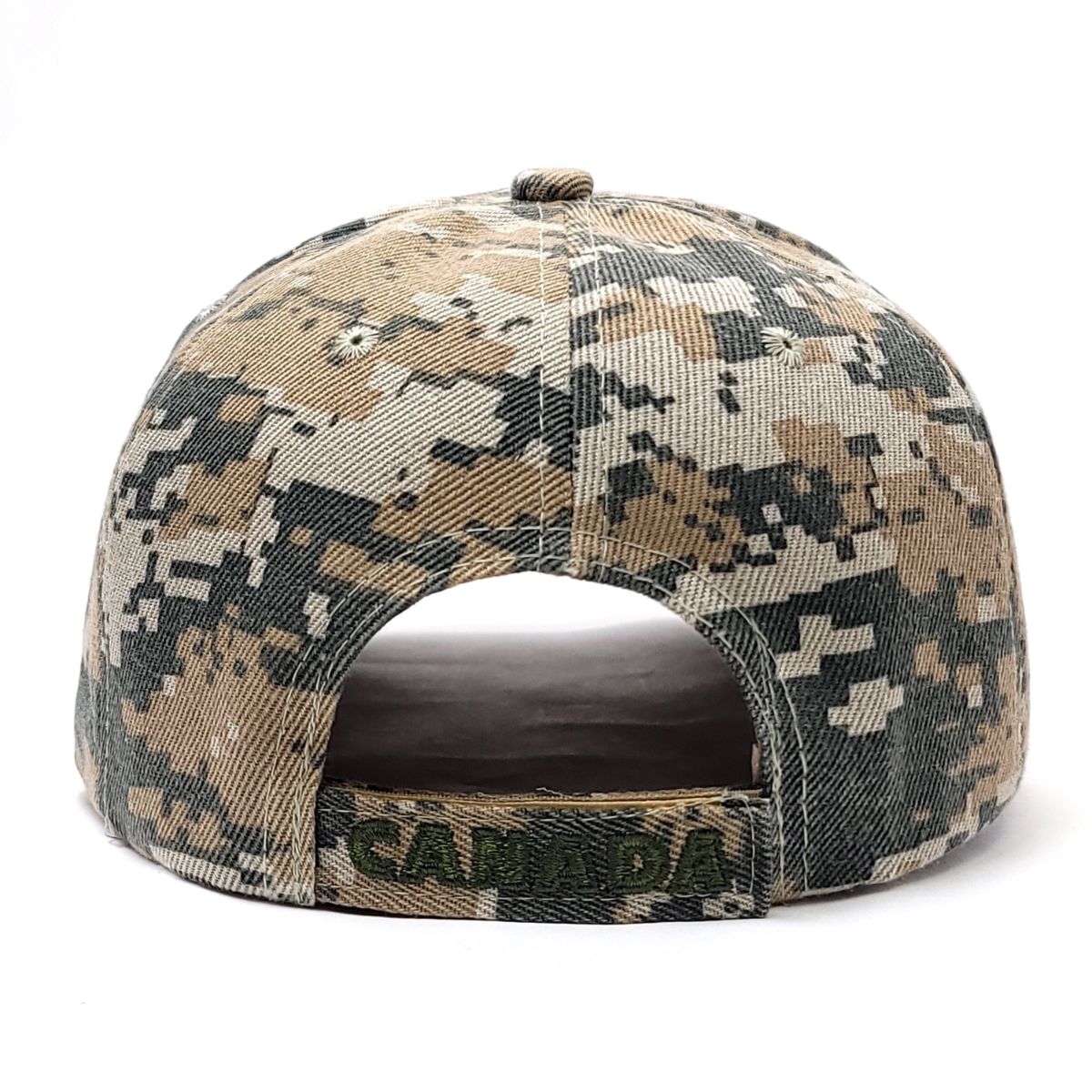 Canada Flag Cap - Digital Green Camo with Army Green Flag Logo, Adjustable
