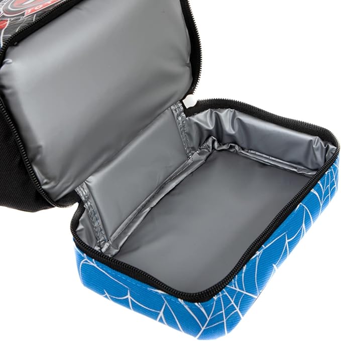 Marvel Spider-Man Dual Compartment Insulated Lunch Bag, XWUSM