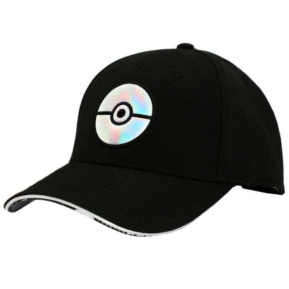 POKÉMON - PU Pokeball Black Elite Holographic Hat, WNPOK