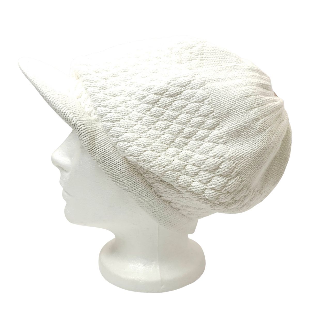 Rasta Knitted Visor Beanie-RV0001, Cotton, OSFA