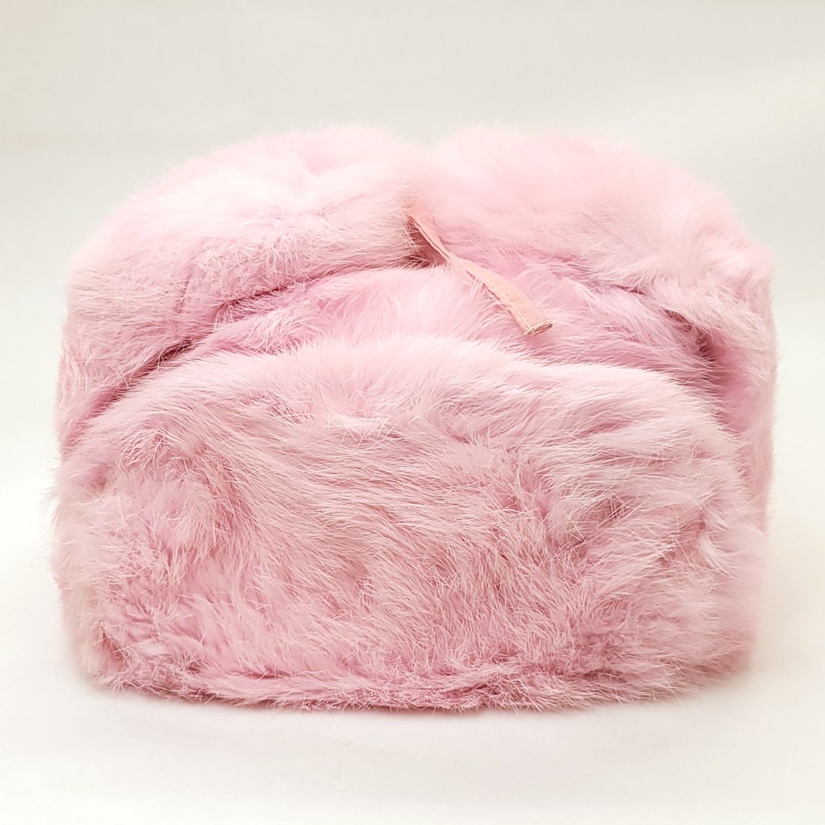 Rabbit Fur Trapper Hat with Puffer Lining- Multi-Coloured