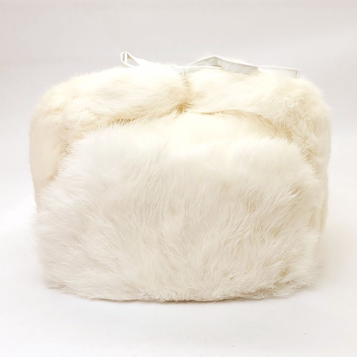Rabbit Fur Trapper Hat with Puffer Lining- Multi-Coloured