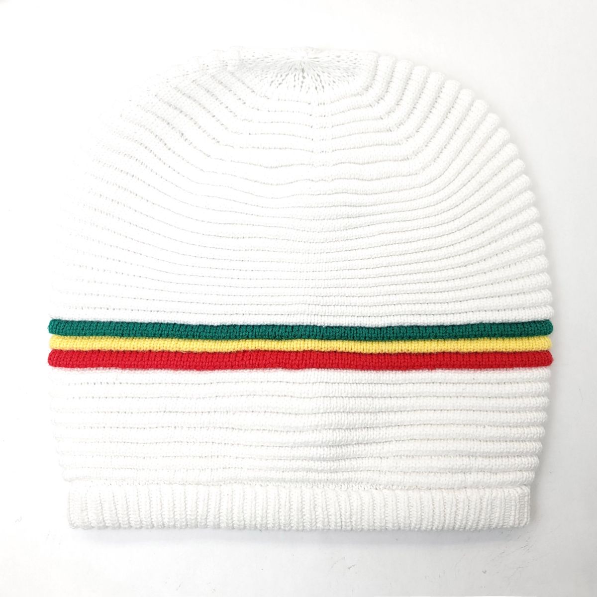 RASTA Knitted Beanie- R0001GYR, Cotton, OSFA