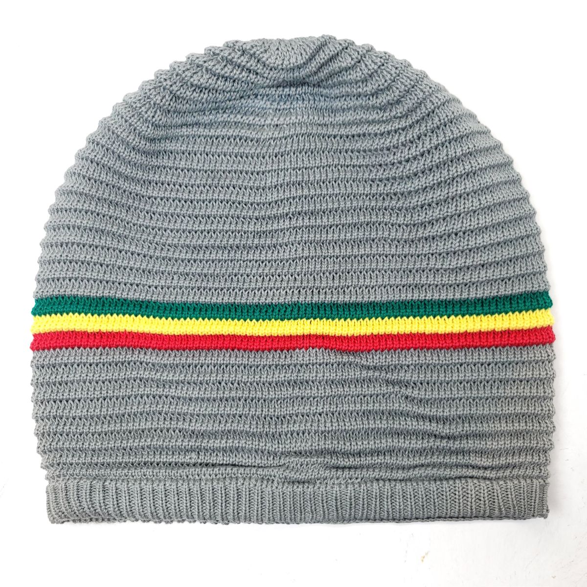 RASTA Knitted Beanie- R0001GYR, Cotton, OSFA