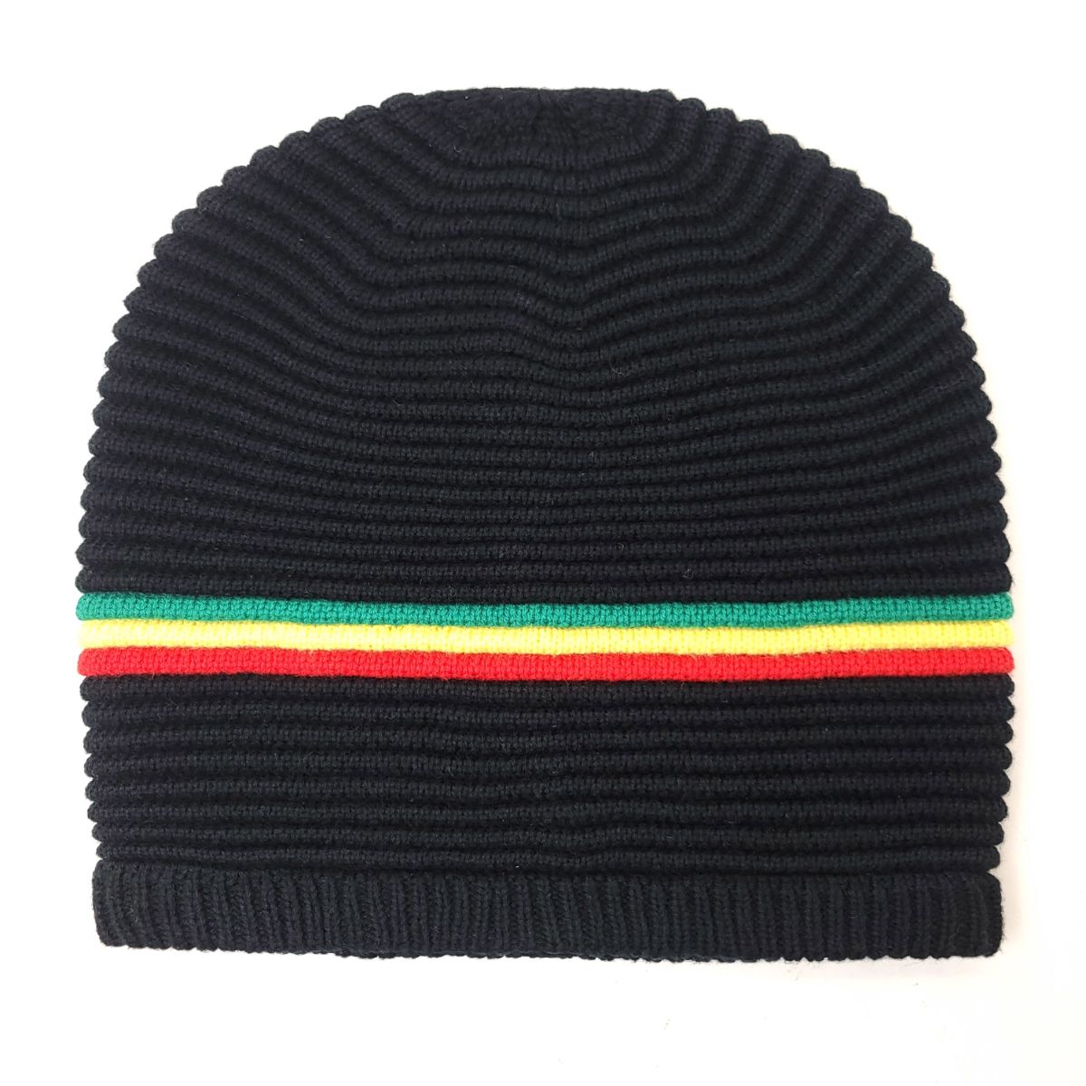 RASTA Knitted Beanie- R0001GYR, Cotton, OSFA