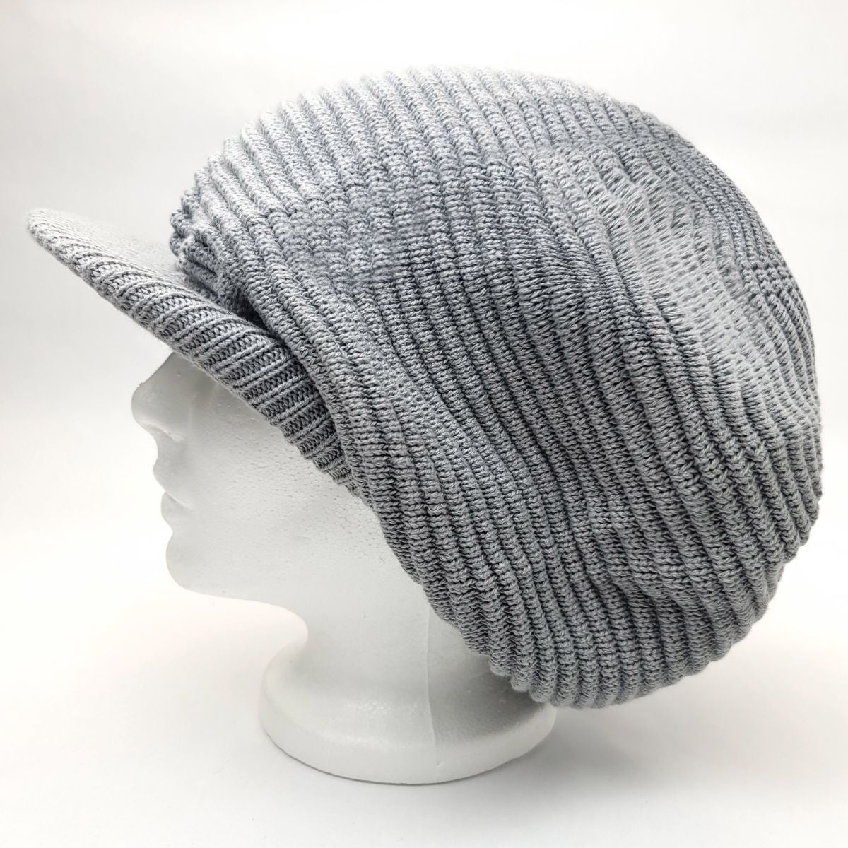 Rasta Knitted Visor Beanie-RV0015, Cotton, OSFA