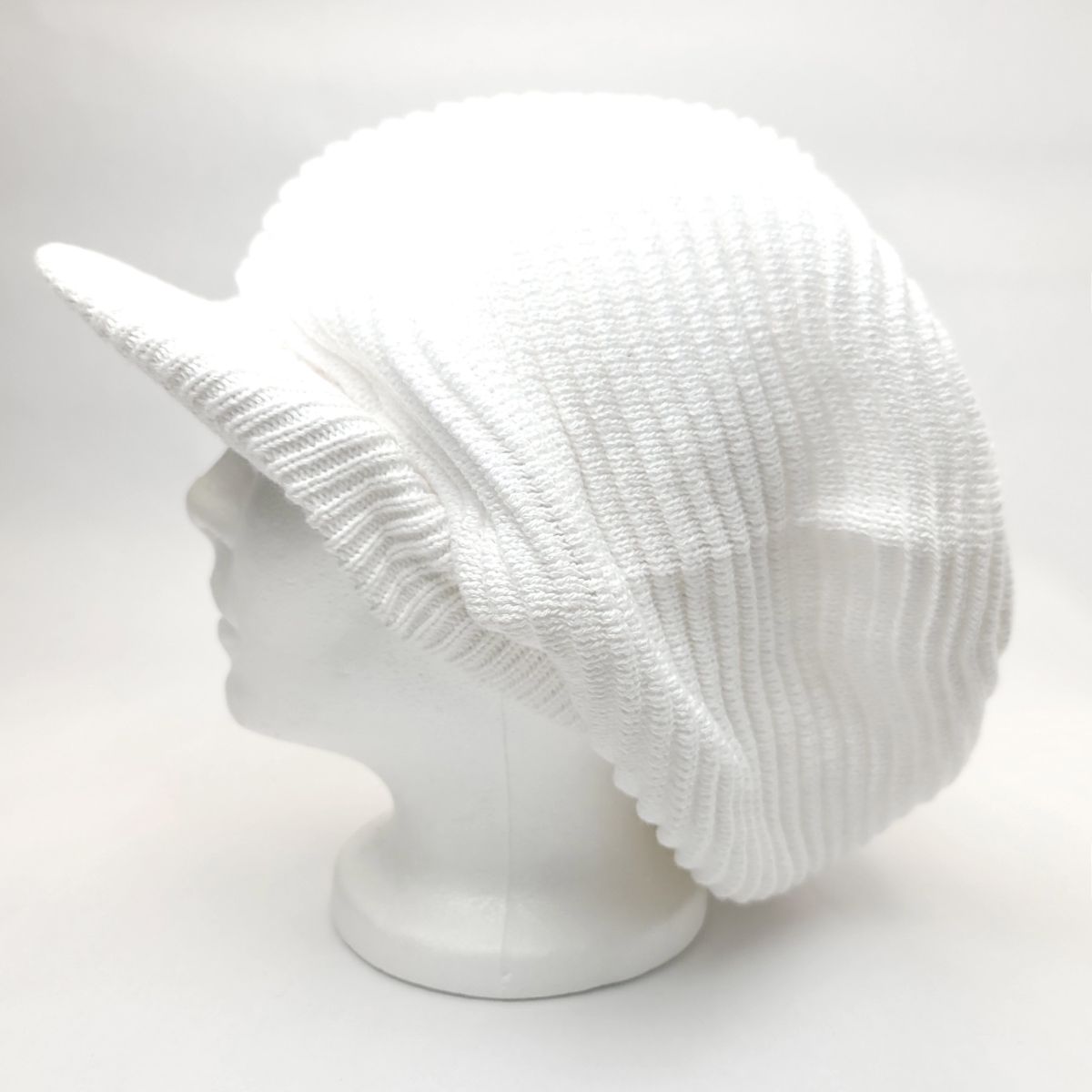 Rasta Knitted Visor Beanie-RV0015, Cotton, OSFA