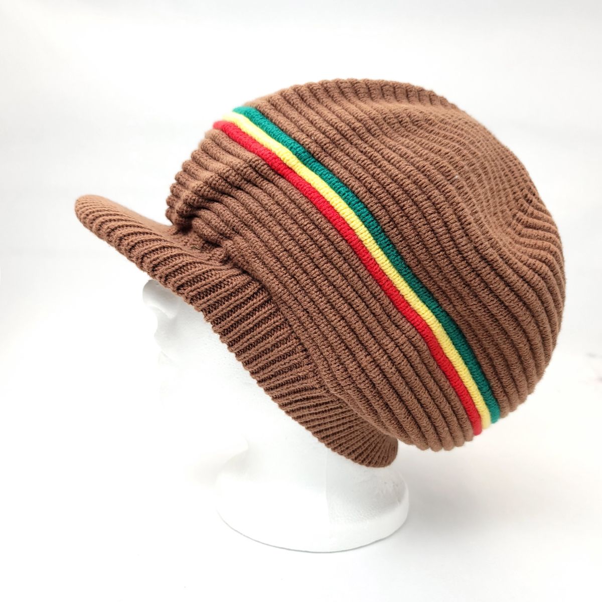 RASTA Knitted Visor Beanie-RV0014, Cotton, OSFA