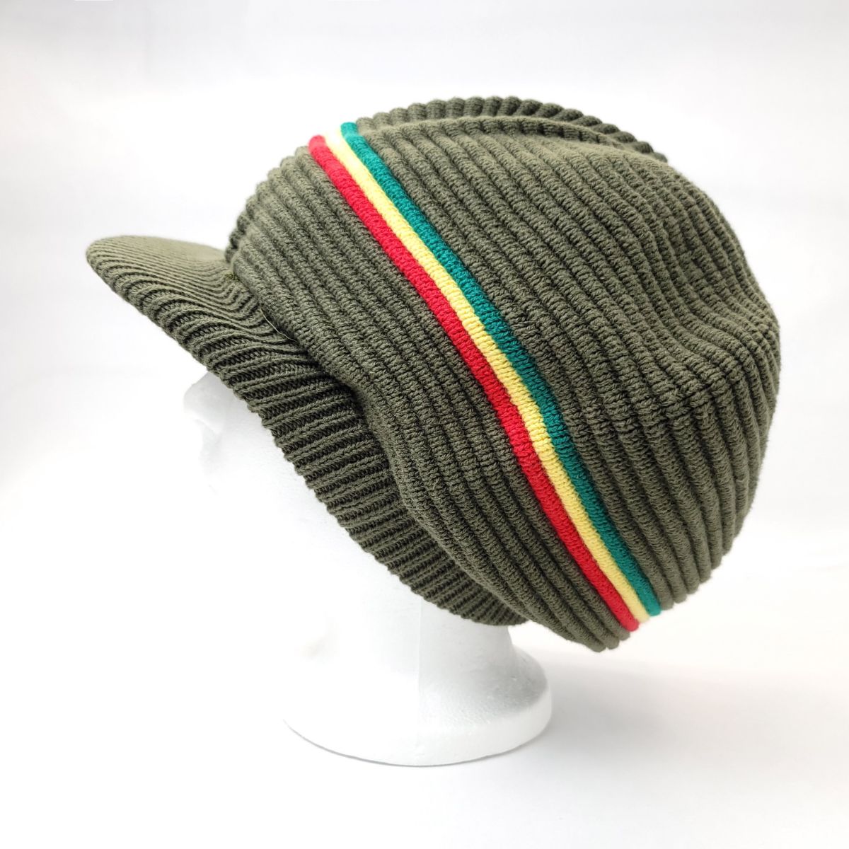 RASTA Knitted Visor Beanie-RV0014, Cotton, OSFA