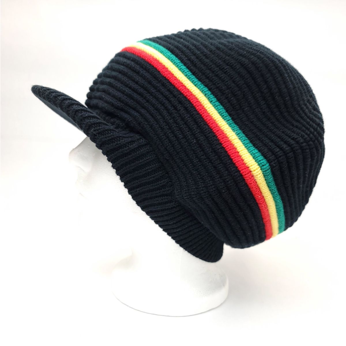 RASTA Knitted Visor Beanie-RV0014, Cotton, OSFA